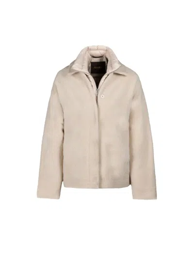 Moorer Cher-mrs Jacket In Neutral