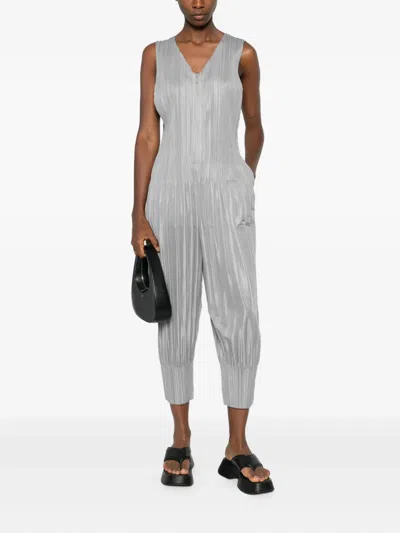 Issey Miyake Sleeveless Bodysuit In Gray