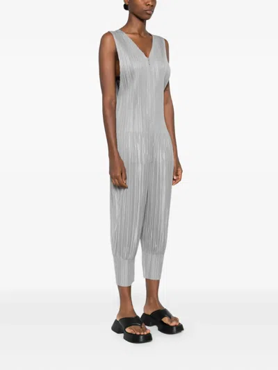 Issey Miyake Sleeveless Bodysuit In Gray