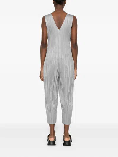 Issey Miyake Sleeveless Bodysuit In Gray