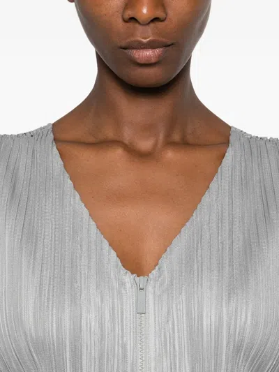 Issey Miyake Sleeveless Bodysuit In Gray