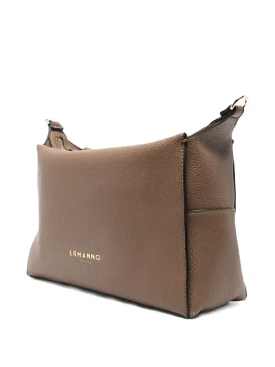 Ermanno Firenze Logo-strap Tote Bag In Brown
