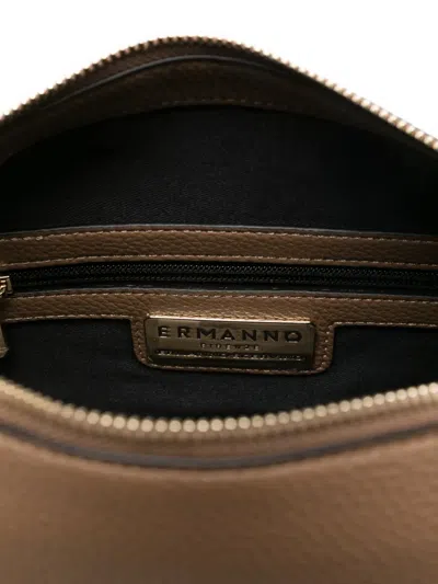 Ermanno Firenze Logo-strap Tote Bag In Brown