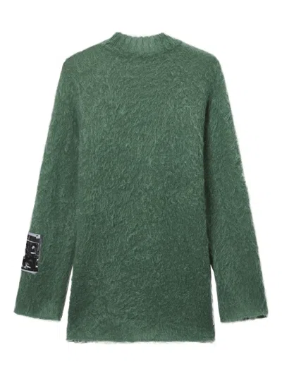 Undercover Jacquard Patch Knitwear In Green