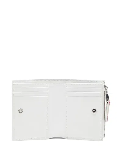 Diesel Floral-print Zip-fastening Wallet In White