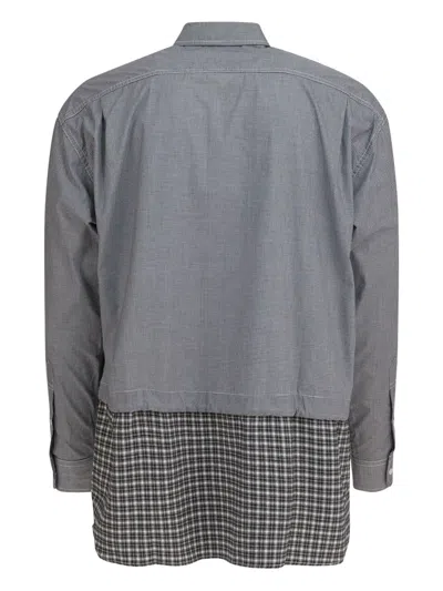 Comme Des Garçons Homme Deux Long Sleeve Shirt Button-down Collar In Brown