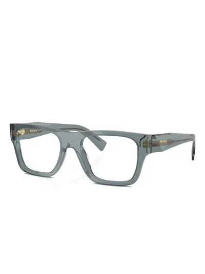 Prada Square-frame Glasses In Gray