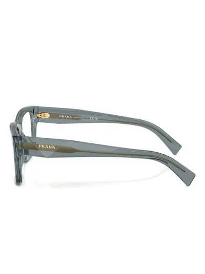 Prada Square-frame Glasses In Gray