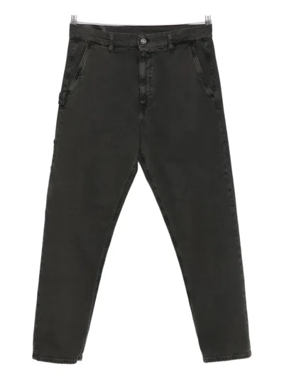 Dondup Pocket Denim Jeans In Gray