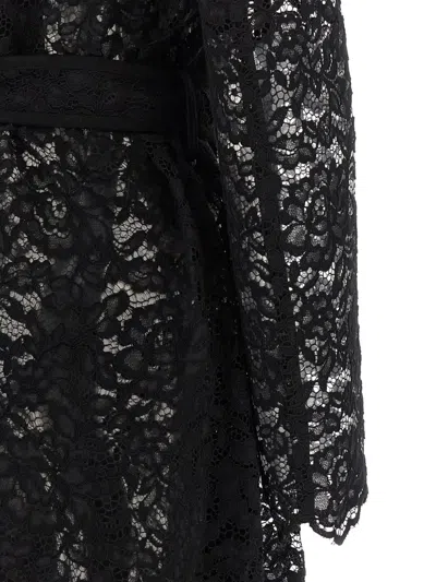 L'agence Amata Double-breasted Trench Coat In Burgundy