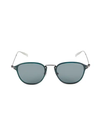 Montblanc Women's 51mm Solid Lens Round Sunglasses In Green