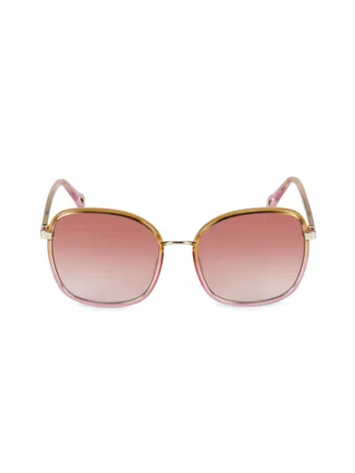 Chloé Women's 59mm Gradient Lens Square Sunglasses In Multi
