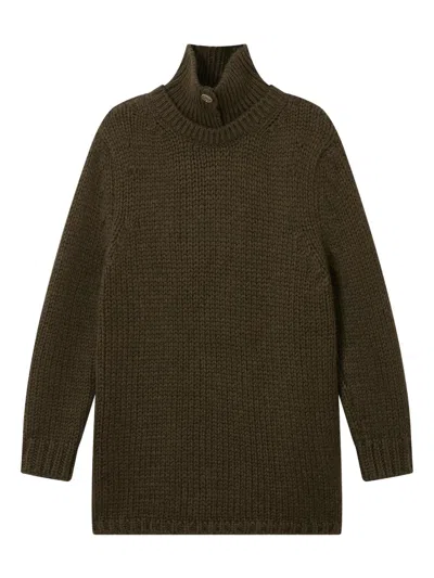 Our Legacy Button-collar Sweater In Brown