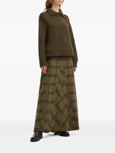 Our Legacy Button-collar Sweater In Brown