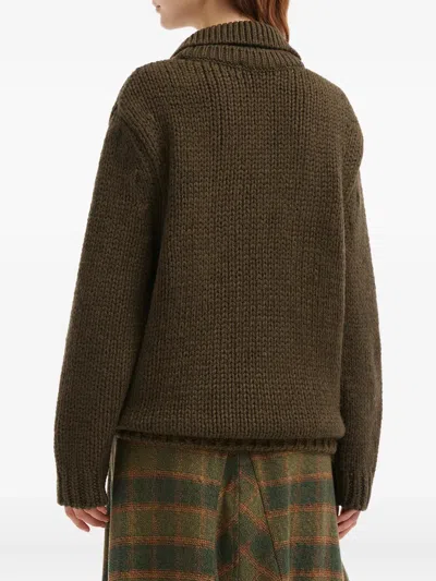 Our Legacy Button-collar Sweater In Brown