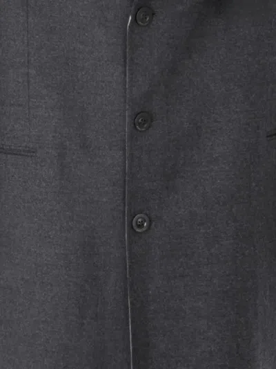Boglioli Buttoned Overcoat In Gray