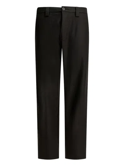Gr10k Straight Leg Trousers With Front And Back Pockets In Black
