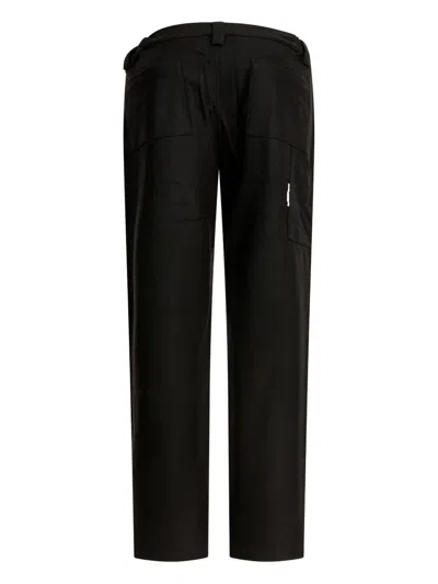 Gr10k Straight Leg Trousers With Front And Back Pockets In Black
