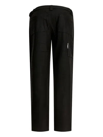 Gr10k Straight Leg Trousers With Front And Back Pockets In Black
