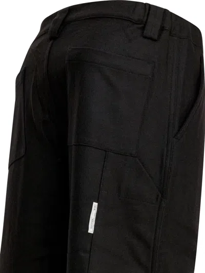 Gr10k Straight Leg Trousers With Front And Back Pockets In Black