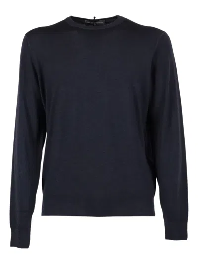 Filippo De Laurentiis Crew-neck Sweater In Blue