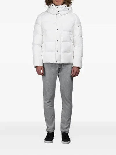 Moorer Nadir-stp Hooded Padded Jacket In White