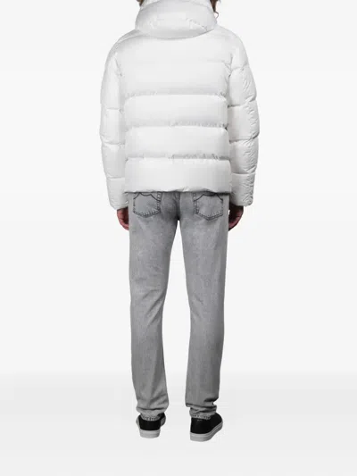 Moorer Nadir-stp Hooded Padded Jacket In White