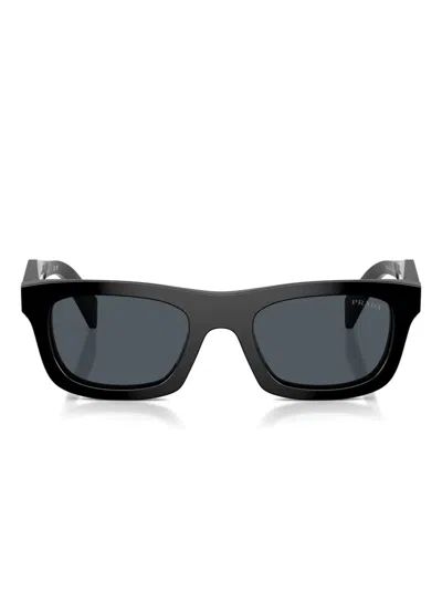 Prada Rectangular-frame Sunglasses In Black
