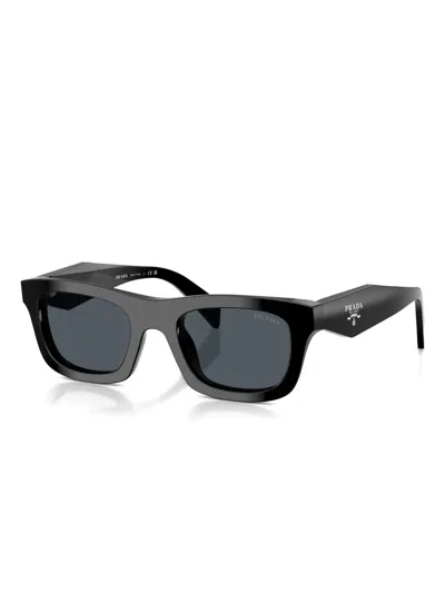 Prada Rectangular-frame Sunglasses In Black