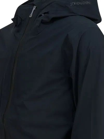 Houdini Sportswear Black Recycled Polyester Jacket In Black