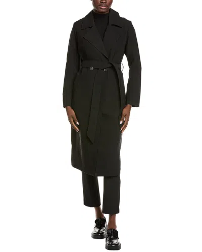 Darling Haze Trench Coat In Black