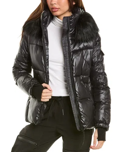 S13 Allie Puffer Coat In Black
