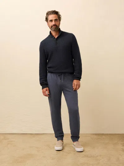 Faherty Aspen Lounge Cashmere Sweatpant In Gray