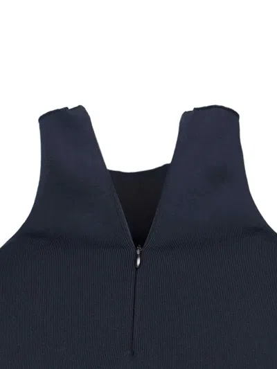 Calvin Klein Fitted Long Sleeve High Neck Dress In Black