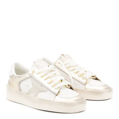 Golden Goose Low-top Sneakers With Suede And Leather Details In Multi