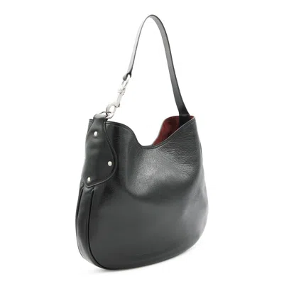 Mulberry Textured Shoulder Bag Metal Hardware In Black