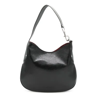 Mulberry Textured Shoulder Bag Metal Hardware In Black