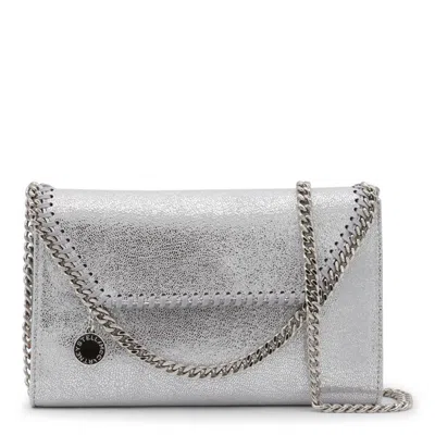 Stella Mccartney Falabella Metallic Finish Shoulder Bag In Metallic