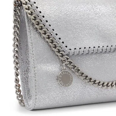 Stella Mccartney Falabella Metallic Finish Shoulder Bag In Metallic