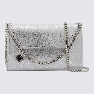Stella Mccartney Falabella Metallic Finish Shoulder Bag In Metallic