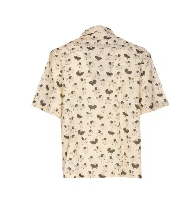 Jacquemus Relaxed Fit Floral Print Shirt In Neutral