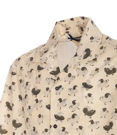 Jacquemus Relaxed Fit Floral Print Shirt In Neutral