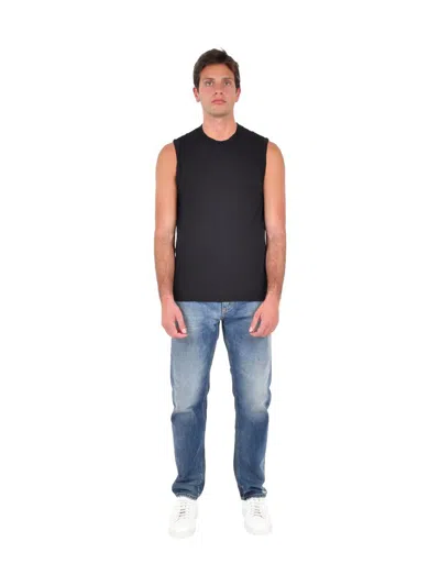 James Perse La Muscle Tank Top In Black
