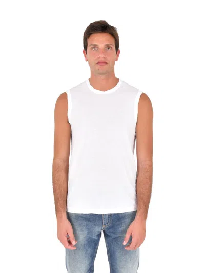 James Perse La Muscle Tank Top In White