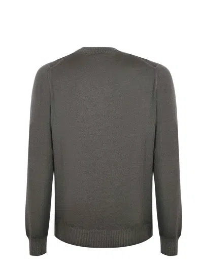 Fay Crew Neck Sweater In Green