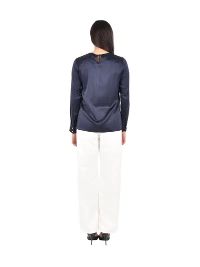 Max Mara Studio Blouse In Blue