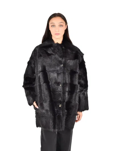 Alberta Ferretti Fur In Black