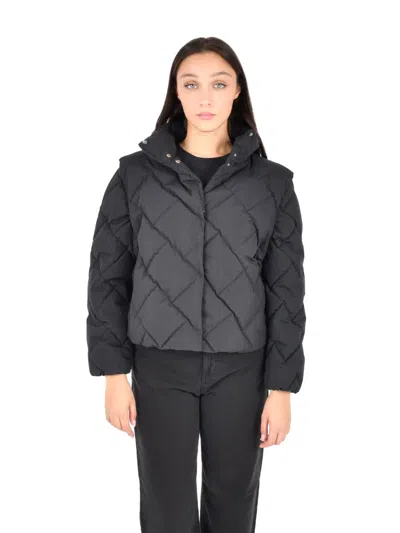 Herno Short Down Jacket In Black