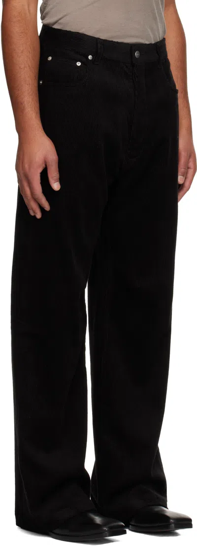 Rick Owens Black Concordians Geth Trousers In Black