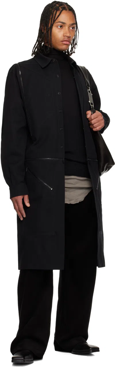 Rick Owens Black Concordians Geth Trousers In Black